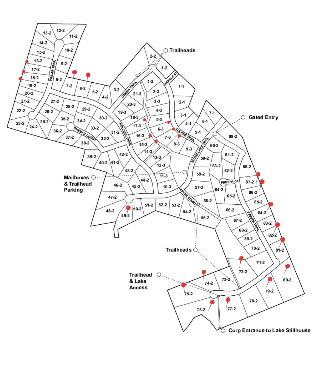 STONELAKE TRAILS PLAT MAP